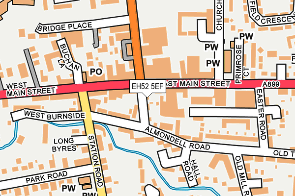 EH52 5EF map - OS OpenMap – Local (Ordnance Survey) EH52 5EF map - OS OpenMap – Local (Ordnance Survey)