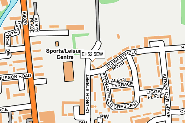 EH52 5EW map - OS OpenMap – Local (Ordnance Survey) EH52 5EW map - OS OpenMap – Local (Ordnance Survey)