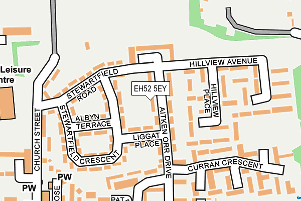 EH52 5EY map - OS OpenMap – Local (Ordnance Survey) EH52 5EY map - OS OpenMap – Local (Ordnance Survey)