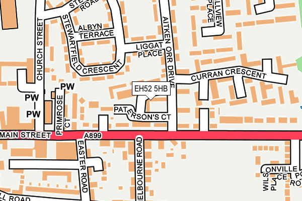 EH52 5HB map - OS OpenMap – Local (Ordnance Survey) EH52 5HB map - OS OpenMap – Local (Ordnance Survey)
