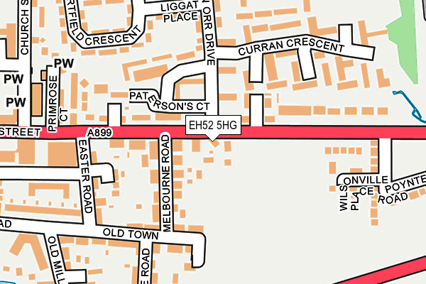 EH52 5HG map - OS OpenMap – Local (Ordnance Survey) EH52 5HG map - OS OpenMap – Local (Ordnance Survey)