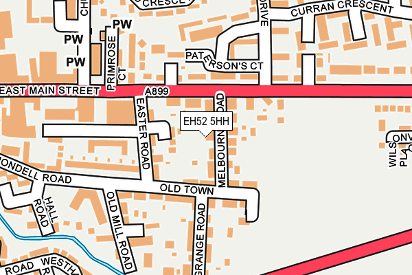 EH52 5HH map - OS OpenMap – Local (Ordnance Survey) EH52 5HH map - OS OpenMap – Local (Ordnance Survey)