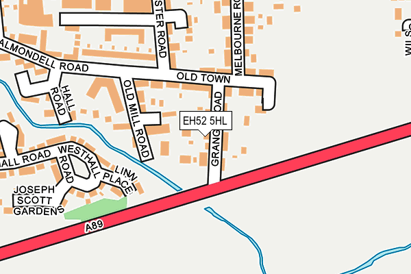 EH52 5HL map - OS OpenMap – Local (Ordnance Survey) EH52 5HL map - OS OpenMap – Local (Ordnance Survey)