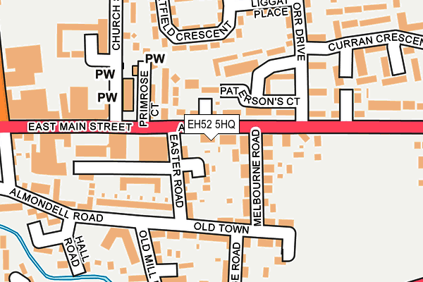 EH52 5HQ map - OS OpenMap – Local (Ordnance Survey) EH52 5HQ map - OS OpenMap – Local (Ordnance Survey)