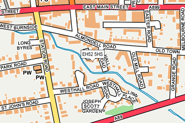 EH52 5HS map - OS OpenMap – Local (Ordnance Survey) EH52 5HS map - OS OpenMap – Local (Ordnance Survey)