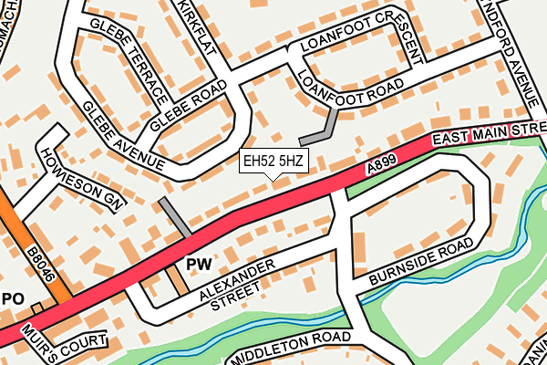 EH52 5HZ map - OS OpenMap – Local (Ordnance Survey) EH52 5HZ map - OS OpenMap – Local (Ordnance Survey)