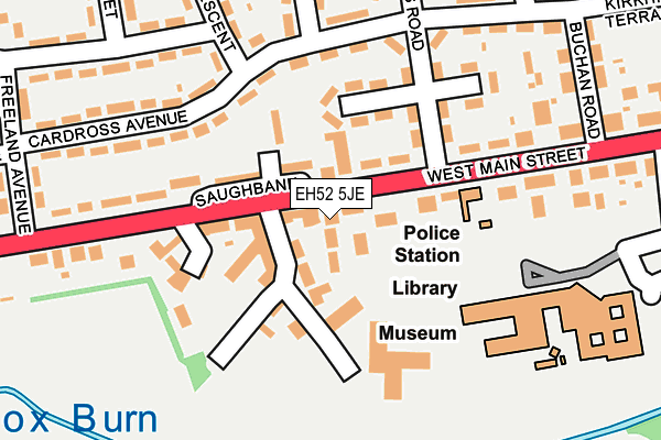 EH52 5JE map - OS OpenMap – Local (Ordnance Survey) EH52 5JE map - OS OpenMap – Local (Ordnance Survey)