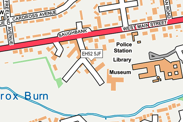 EH52 5JF map - OS OpenMap – Local (Ordnance Survey)