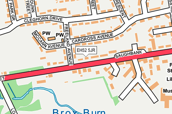 EH52 5JR map - OS OpenMap – Local (Ordnance Survey) EH52 5JR map - OS OpenMap – Local (Ordnance Survey)