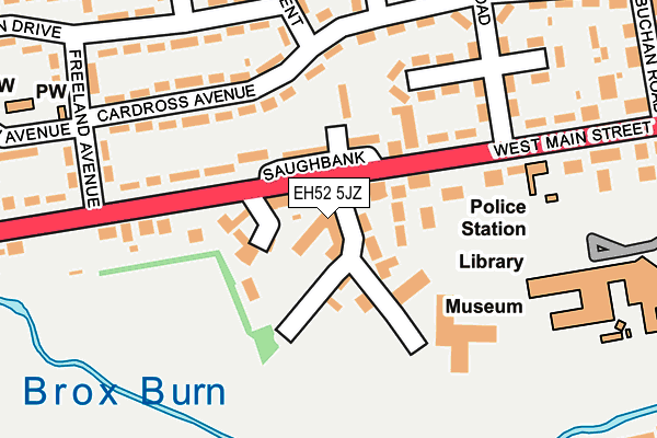EH52 5JZ map - OS OpenMap – Local (Ordnance Survey) EH52 5JZ map - OS OpenMap – Local (Ordnance Survey)
