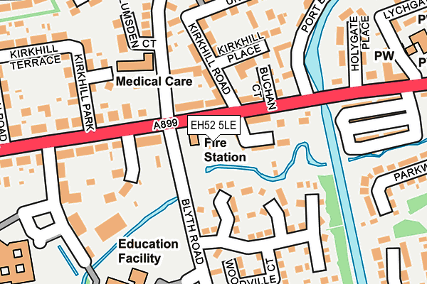EH52 5LE map - OS OpenMap – Local (Ordnance Survey)