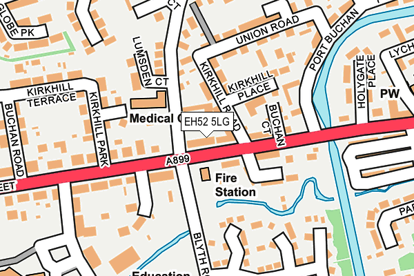 EH52 5LG map - OS OpenMap – Local (Ordnance Survey) EH52 5LG map - OS OpenMap – Local (Ordnance Survey)