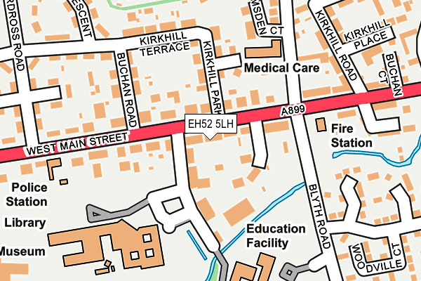 EH52 5LH map - OS OpenMap – Local (Ordnance Survey) EH52 5LH map - OS OpenMap – Local (Ordnance Survey)