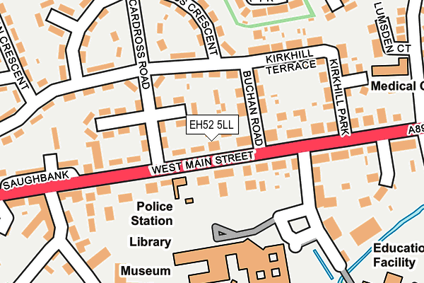 EH52 5LL map - OS OpenMap – Local (Ordnance Survey) EH52 5LL map - OS OpenMap – Local (Ordnance Survey)