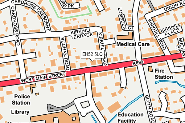 EH52 5LQ map - OS OpenMap – Local (Ordnance Survey) EH52 5LQ map - OS OpenMap – Local (Ordnance Survey)