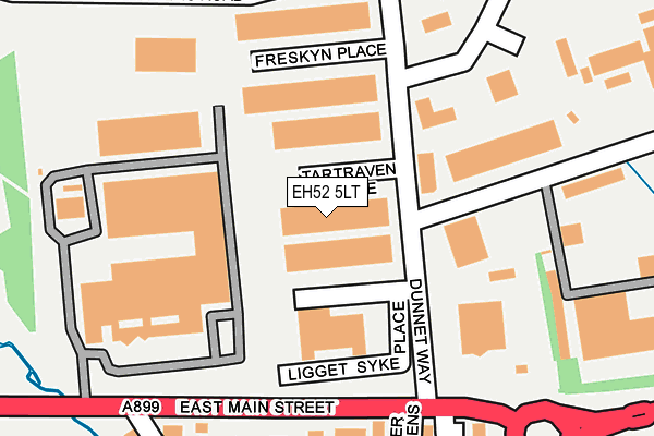 EH52 5LT map - OS OpenMap – Local (Ordnance Survey) EH52 5LT map - OS OpenMap – Local (Ordnance Survey)