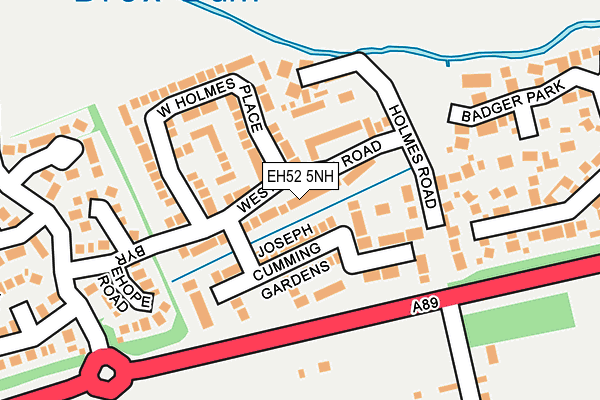 EH52 5NH map - OS OpenMap – Local (Ordnance Survey) EH52 5NH map - OS OpenMap – Local (Ordnance Survey)