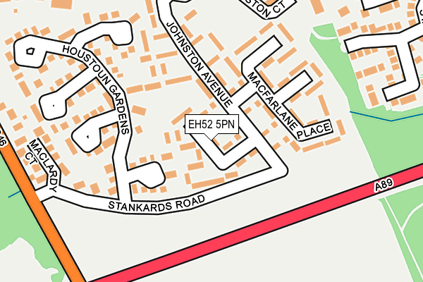 EH52 5PN map - OS OpenMap – Local (Ordnance Survey) EH52 5PN map - OS OpenMap – Local (Ordnance Survey)