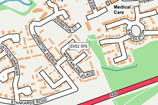EH52 5PS map - OS OpenMap – Local (Ordnance Survey) EH52 5PS map - OS OpenMap – Local (Ordnance Survey)