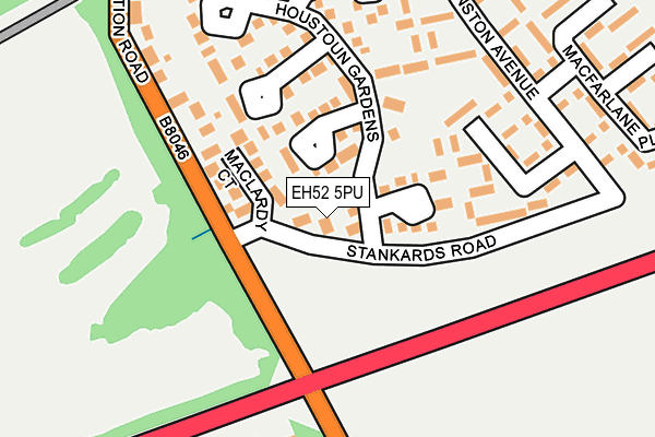 EH52 5PU map - OS OpenMap – Local (Ordnance Survey) EH52 5PU map - OS OpenMap – Local (Ordnance Survey)