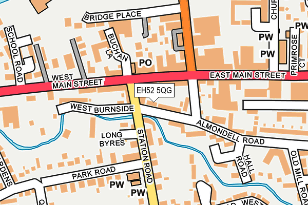 EH52 5QG map - OS OpenMap – Local (Ordnance Survey) EH52 5QG map - OS OpenMap – Local (Ordnance Survey)