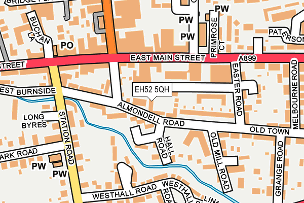 EH52 5QH map - OS OpenMap – Local (Ordnance Survey) EH52 5QH map - OS OpenMap – Local (Ordnance Survey)