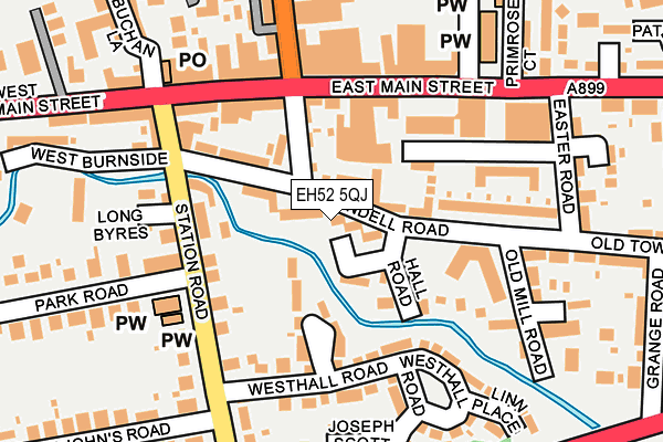 EH52 5QJ map - OS OpenMap – Local (Ordnance Survey) EH52 5QJ map - OS OpenMap – Local (Ordnance Survey)