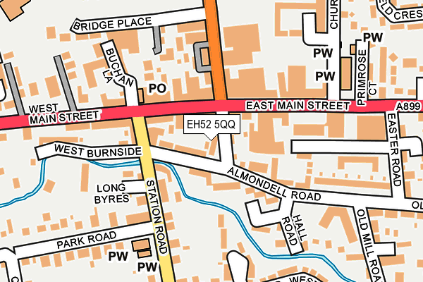 EH52 5QQ map - OS OpenMap – Local (Ordnance Survey) EH52 5QQ map - OS OpenMap – Local (Ordnance Survey)