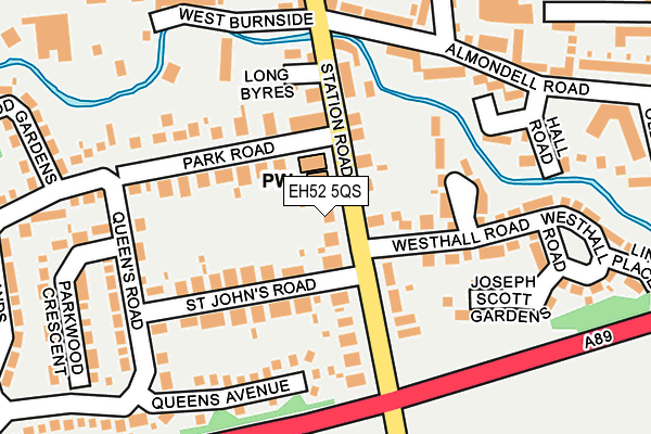 EH52 5QS map - OS OpenMap – Local (Ordnance Survey) EH52 5QS map - OS OpenMap – Local (Ordnance Survey)