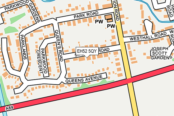 EH52 5QY map - OS OpenMap – Local (Ordnance Survey) EH52 5QY map - OS OpenMap – Local (Ordnance Survey)