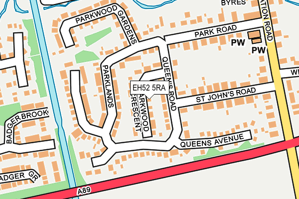 EH52 5RA map - OS OpenMap – Local (Ordnance Survey) EH52 5RA map - OS OpenMap – Local (Ordnance Survey)