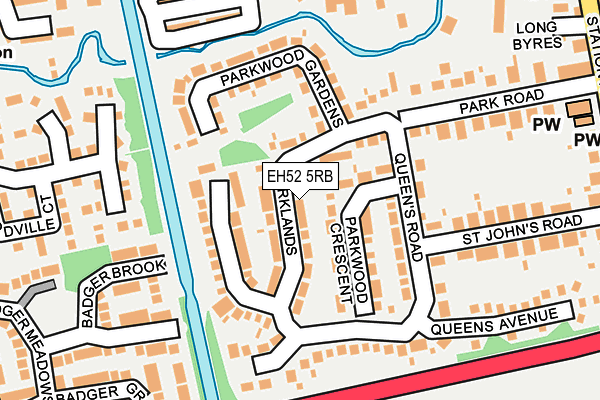EH52 5RB map - OS OpenMap – Local (Ordnance Survey) EH52 5RB map - OS OpenMap – Local (Ordnance Survey)
