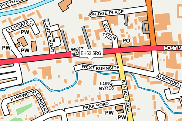 EH52 5RG map - OS OpenMap – Local (Ordnance Survey)