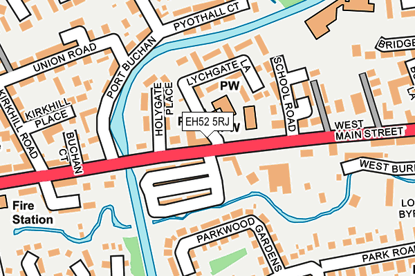 EH52 5RJ map - OS OpenMap – Local (Ordnance Survey) EH52 5RJ map - OS OpenMap – Local (Ordnance Survey)
