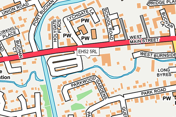 EH52 5RL map - OS OpenMap – Local (Ordnance Survey) EH52 5RL map - OS OpenMap – Local (Ordnance Survey)
