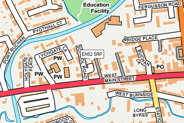 EH52 5RP map - OS OpenMap – Local (Ordnance Survey) EH52 5RP map - OS OpenMap – Local (Ordnance Survey)
