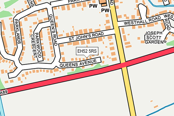 EH52 5RS map - OS OpenMap – Local (Ordnance Survey) EH52 5RS map - OS OpenMap – Local (Ordnance Survey)