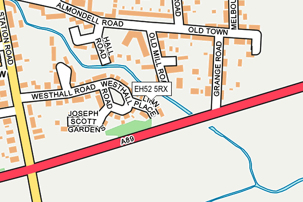 EH52 5RX map - OS OpenMap – Local (Ordnance Survey)