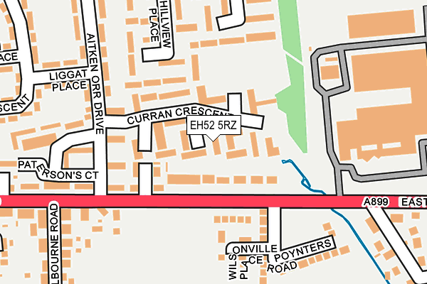 EH52 5RZ map - OS OpenMap – Local (Ordnance Survey) EH52 5RZ map - OS OpenMap – Local (Ordnance Survey)