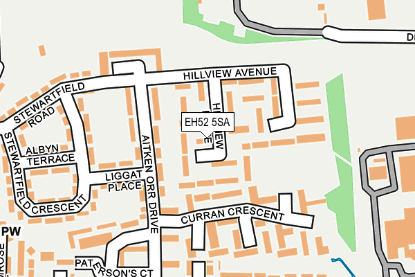 EH52 5SA map - OS OpenMap – Local (Ordnance Survey) EH52 5SA map - OS OpenMap – Local (Ordnance Survey)