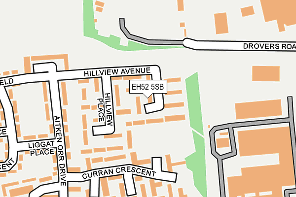 EH52 5SB map - OS OpenMap – Local (Ordnance Survey) EH52 5SB map - OS OpenMap – Local (Ordnance Survey)