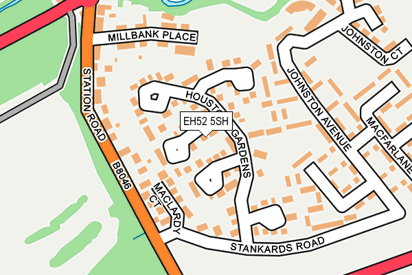 EH52 5SH map - OS OpenMap – Local (Ordnance Survey) EH52 5SH map - OS OpenMap – Local (Ordnance Survey)