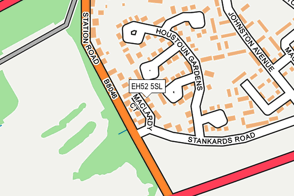 EH52 5SL map - OS OpenMap – Local (Ordnance Survey) EH52 5SL map - OS OpenMap – Local (Ordnance Survey)