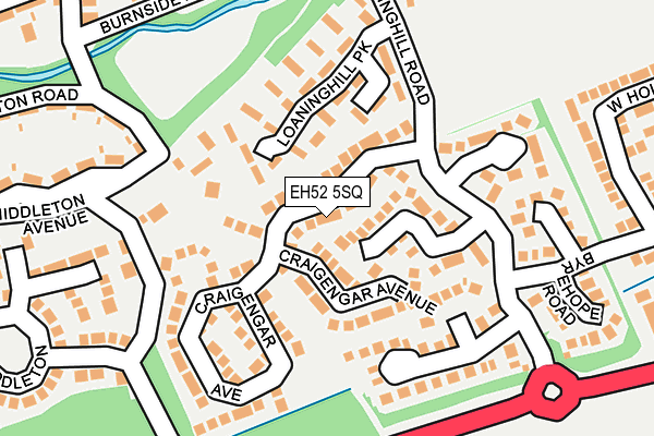 EH52 5SQ map - OS OpenMap – Local (Ordnance Survey) EH52 5SQ map - OS OpenMap – Local (Ordnance Survey)