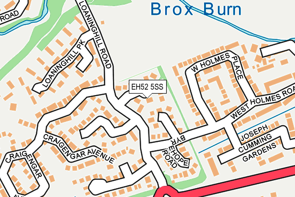 EH52 5SS map - OS OpenMap – Local (Ordnance Survey)