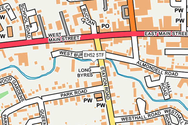 EH52 5TF map - OS OpenMap – Local (Ordnance Survey) EH52 5TF map - OS OpenMap – Local (Ordnance Survey)