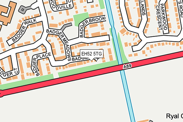 EH52 5TG map - OS OpenMap – Local (Ordnance Survey) EH52 5TG map - OS OpenMap – Local (Ordnance Survey)