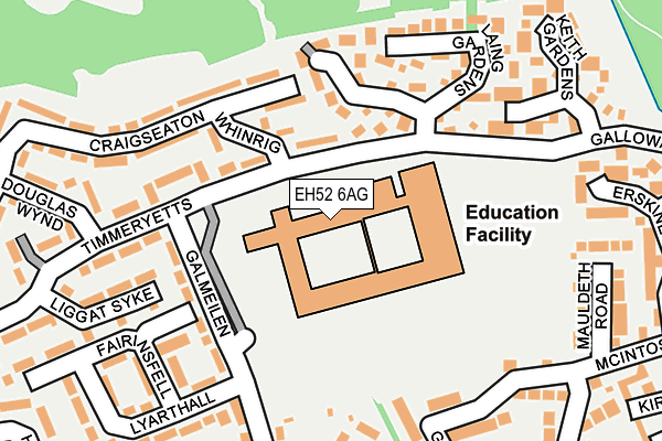 EH52 6AG map - OS OpenMap – Local (Ordnance Survey) EH52 6AG map - OS OpenMap – Local (Ordnance Survey)
