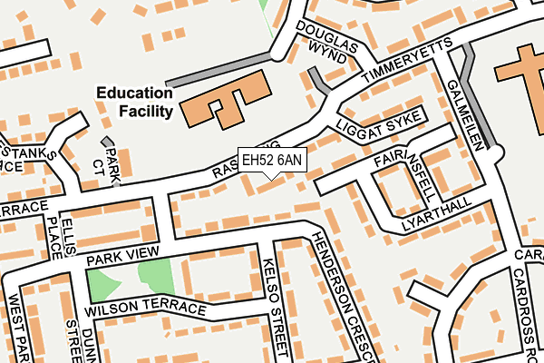 EH52 6AN map - OS OpenMap – Local (Ordnance Survey) EH52 6AN map - OS OpenMap – Local (Ordnance Survey)