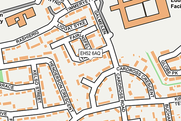 EH52 6AQ map - OS OpenMap – Local (Ordnance Survey) EH52 6AQ map - OS OpenMap – Local (Ordnance Survey)